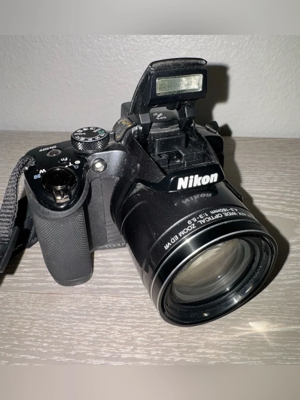 Nikon COOLPIX P510 16.1MP Digital Camera 42x Optical Zoom GPS Black Tested